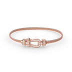 Dream FORCE SMALL HORSESHOE  DIAMOND CHAIN ROPE BRACELET