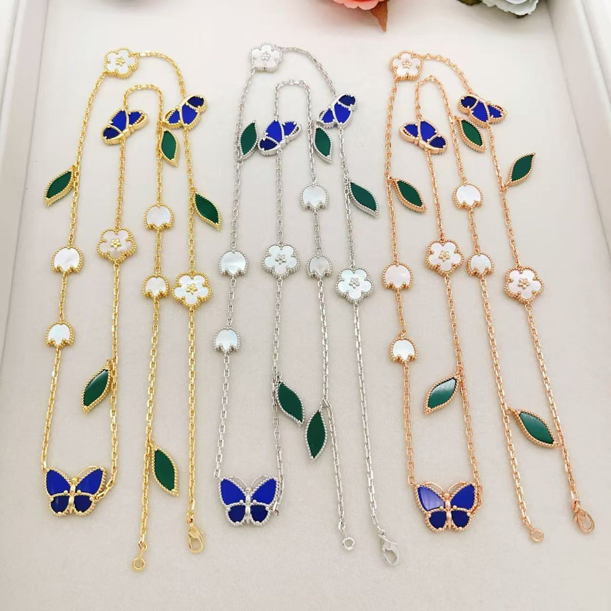 [Dream ] 26 NEW CLOVER 15 MOTIFS LUCKY NECKLACE