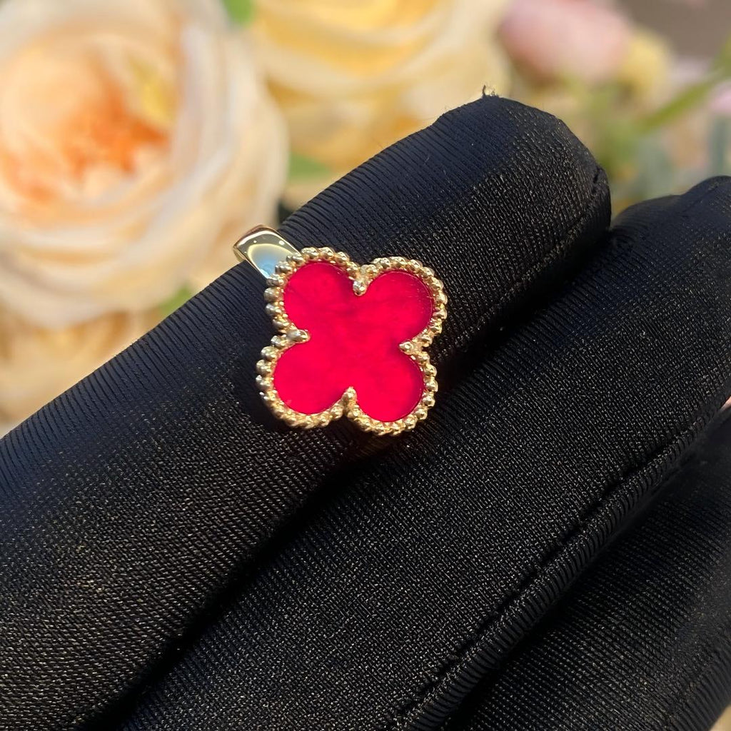 [Dream]NEW CLOVER PINK ENAMEL RINGS