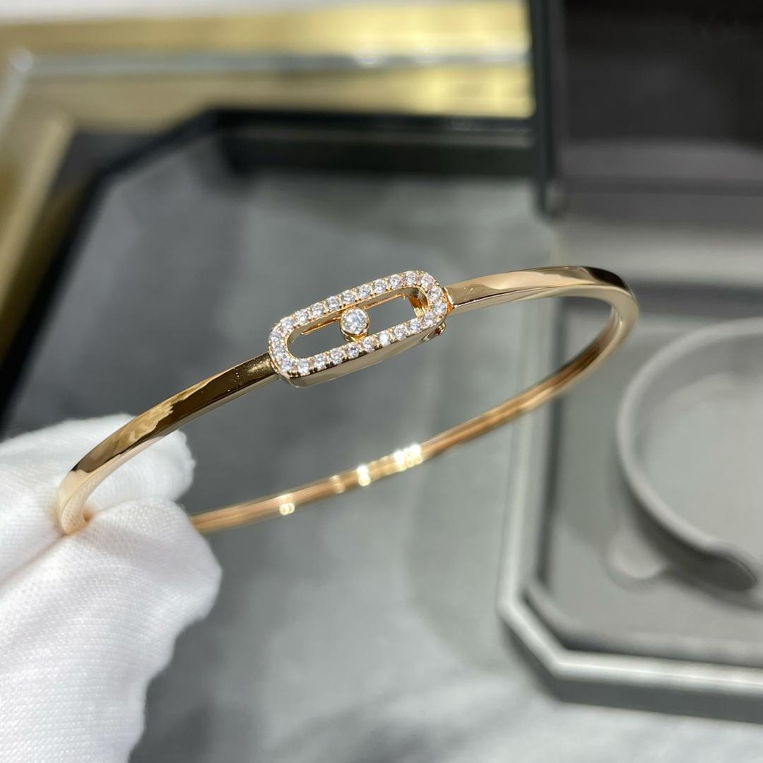 [Dream]Move Uno Armreif mit Pavé-Diamanten, flexibel, Medium