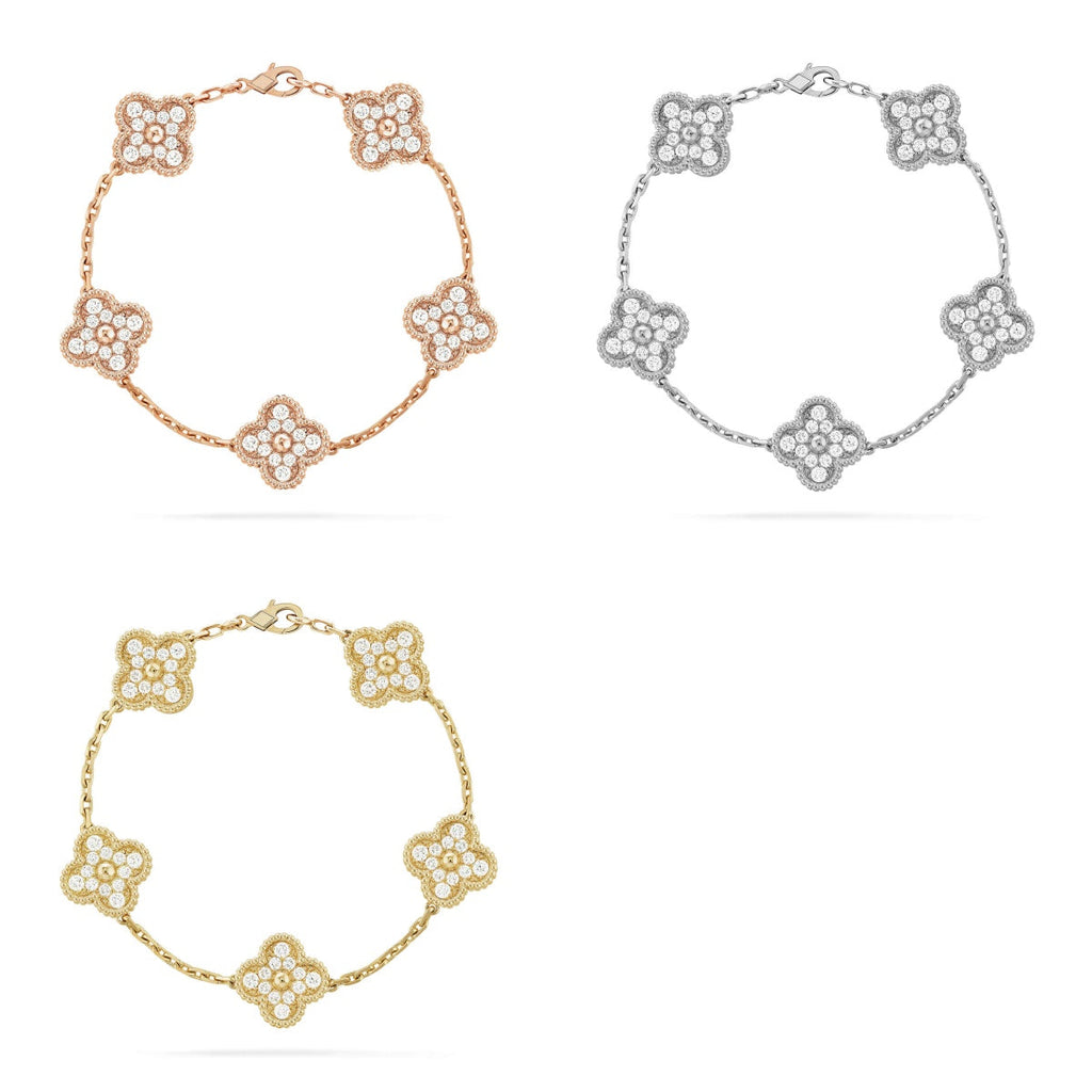 [Dream ] Neue CLOVER 5 MOTIV VOLLDIAMANT-ARMBANDKOLLEKTION