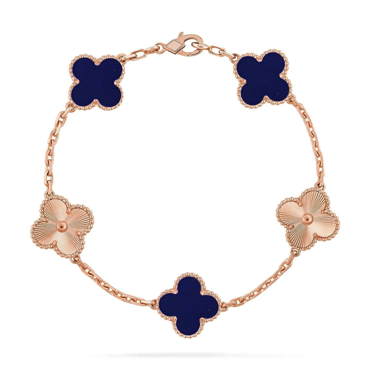 [Dream ]New CLOVER 5 MOTIF LAPIS LAZULI BRACELET COLLECTION