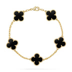 [Dream ]New CLOVER 5 MOTIF ONYXS BRACELET COLLECTION