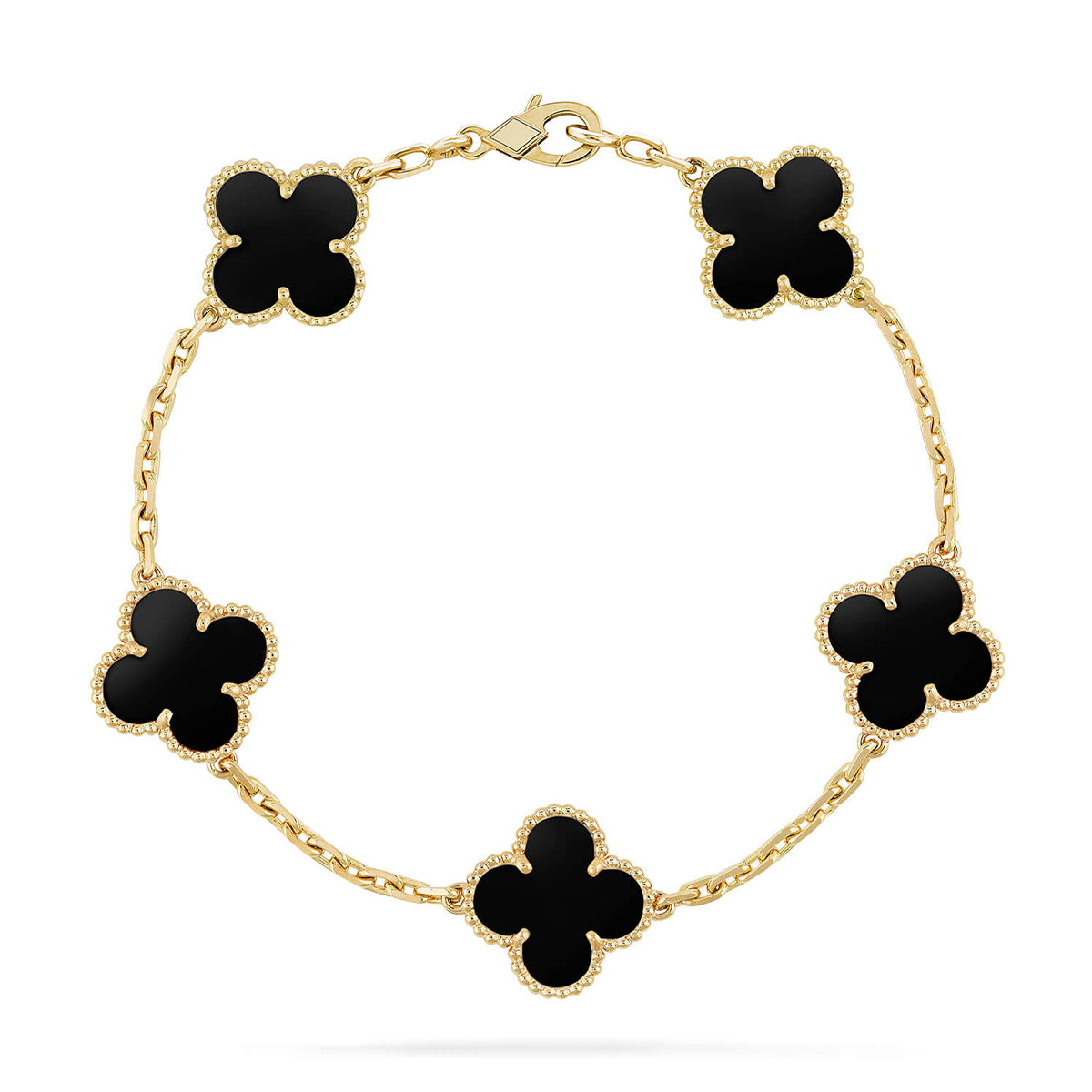 [Dream ]New CLOVER 5 MOTIF ONYXS BRACELET COLLECTION