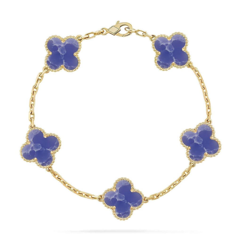 [Dream ]New CLOVER 5 MOTIF BLUE VEINS BRACELET COLLECTION