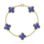 [Dream ]New CLOVER 5 MOTIF BLUE VEINS BRACELET COLLECTION