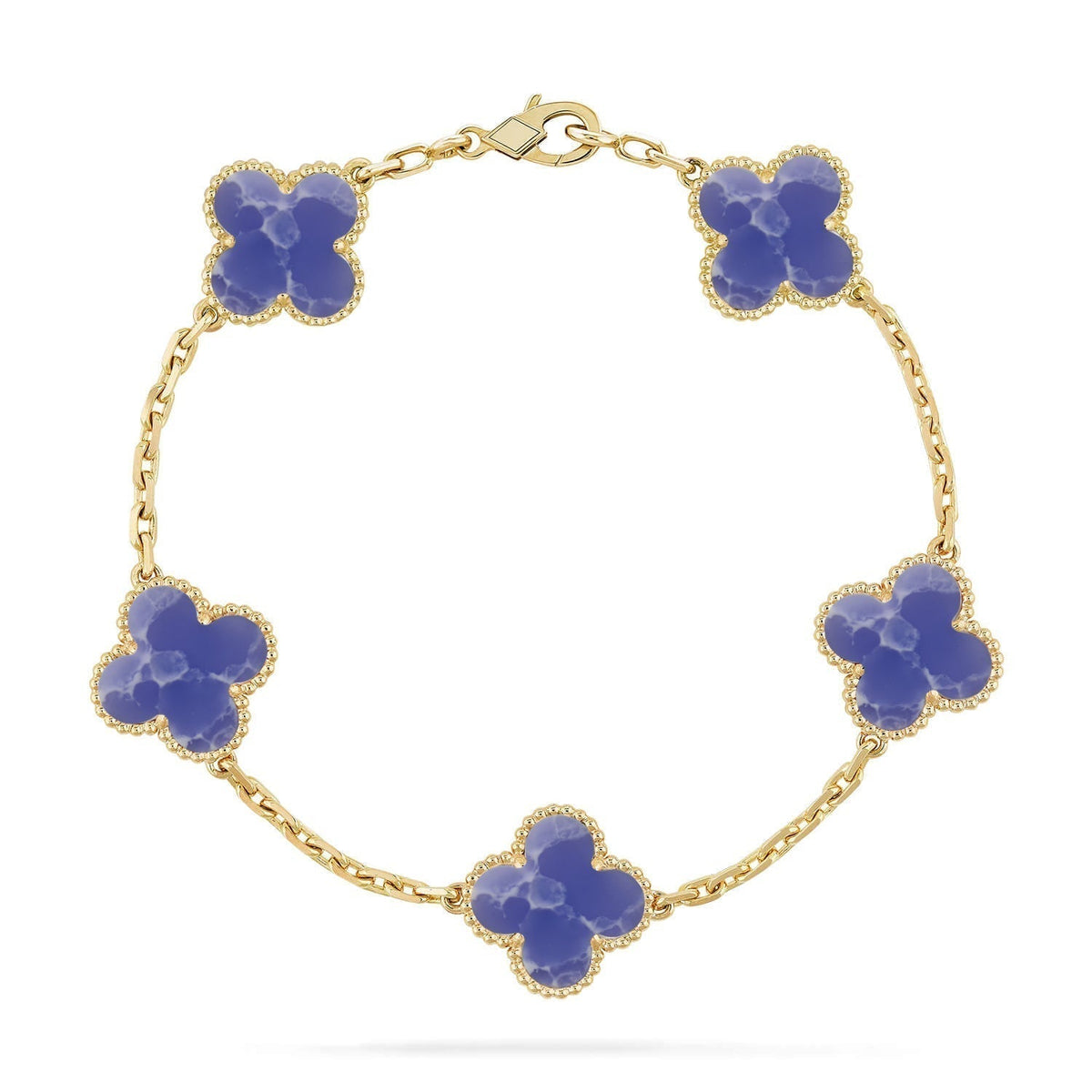[Dream ]New CLOVER 5 MOTIF BLUE VEINS BRACELET COLLECTION