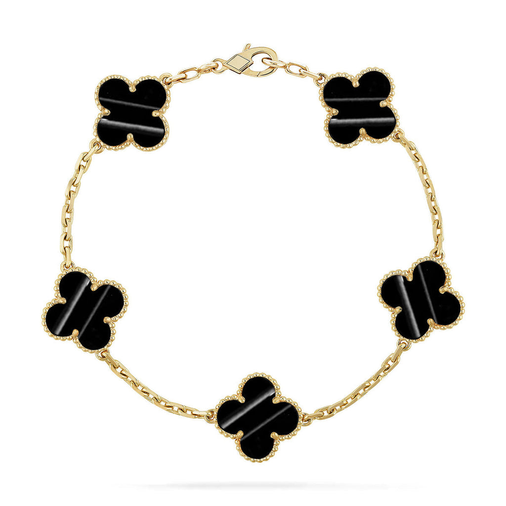 [Dream ]New  CLOVER 5 MOTIF PULSAR STONE BRACELET COLLECTION