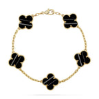 [Dream ]New  CLOVER 5 MOTIF PULSAR STONE BRACELET COLLECTION