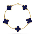 [Dream ]New CLOVER 5 MOTIF LAPIS LAZULI BRACELET COLLECTION