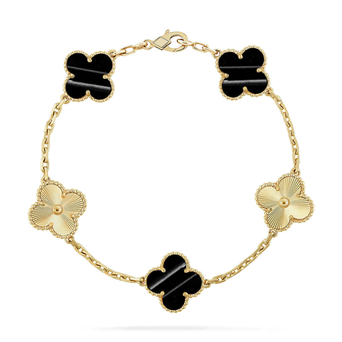 [Dream ]New  CLOVER 5 MOTIF PULSAR STONE BRACELET COLLECTION