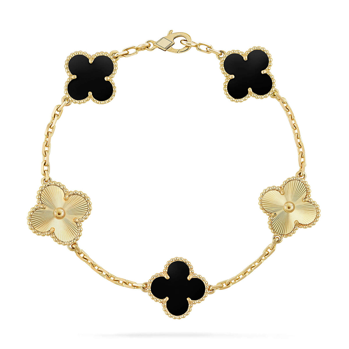 [Dream ]New CLOVER 5 MOTIF ONYXS BRACELET COLLECTION