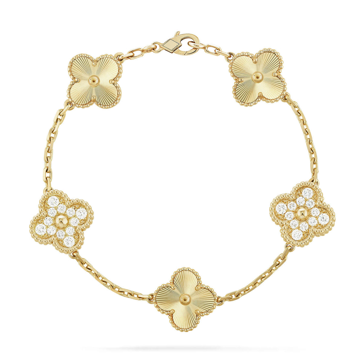 [Dream ]New  CLOVER 5 MOTIF LASER BRACELET COLLECTION