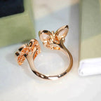 Dream TWIN BUTTERFLY DIAMOND MOP RING