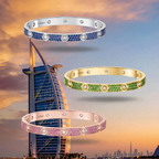 [Dream ] 2026 PAVE GEMSTONE LOVE BRACELET 6.1MM 10 DIAMONDS