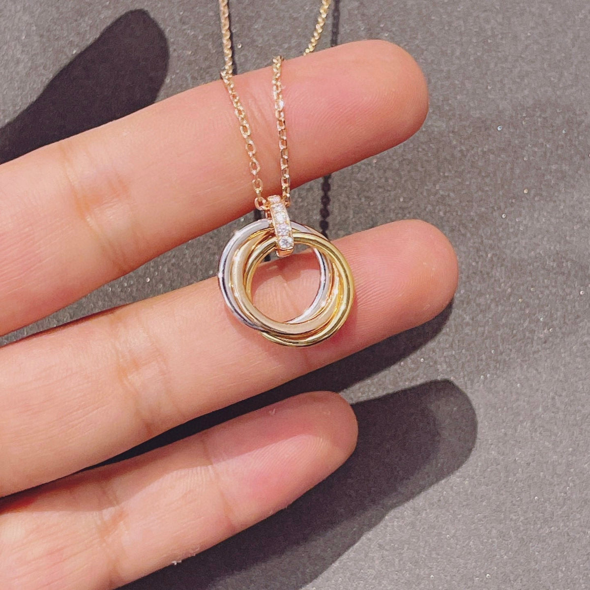 Dream TRINITY NECKLACE GOLD  DIAMONDS