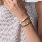 [Dream ] 2026 PAVE GEMSTONE LOVE BRACELET 6.1MM 10 DIAMONDS