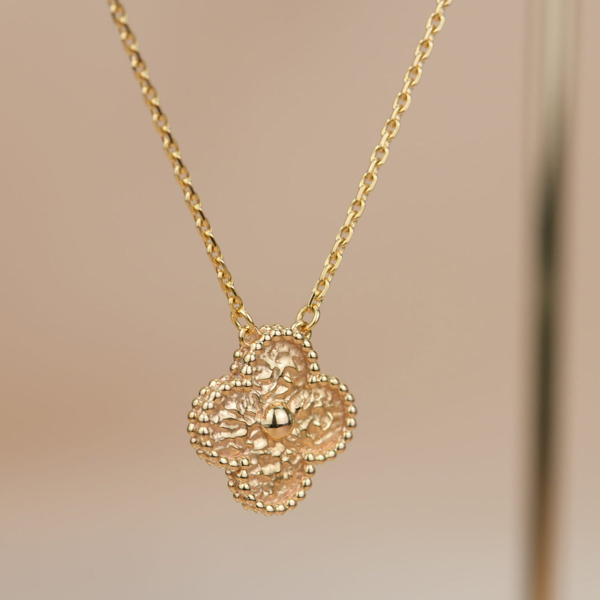 Dream CLOVER 15MM  BRONZING NECKLACE