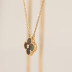 Dream CLOVER 15MM DIAMOND AND MOTHER-OF-GREY NECKLACE