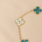 [Dream ]Neue CLOVER 5 MOTIV MALACHIT ARMBAND KOLLEKTION