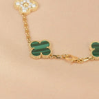 [Dream ]Neue CLOVER 5 MOTIV MALACHIT ARMBAND KOLLEKTION