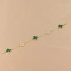 [Dream ]Neue CLOVER 5 MOTIV MALACHIT ARMBAND KOLLEKTION