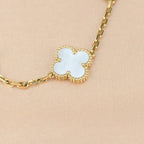 [Dream ]New CLOVER WHITE PEARL MOP 5 MOTIF BRACELET COLLECTION