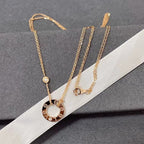 Dream LOVE NECKLACE 16MM 2 DIAMONDS