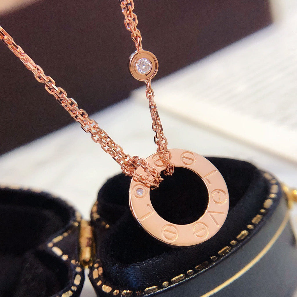 Dream LOVE NECKLACE 16MM 2 DIAMONDS