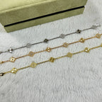 [Dream ]CLOVER 6 MOTIF DIAMOND LASER BRACELET
