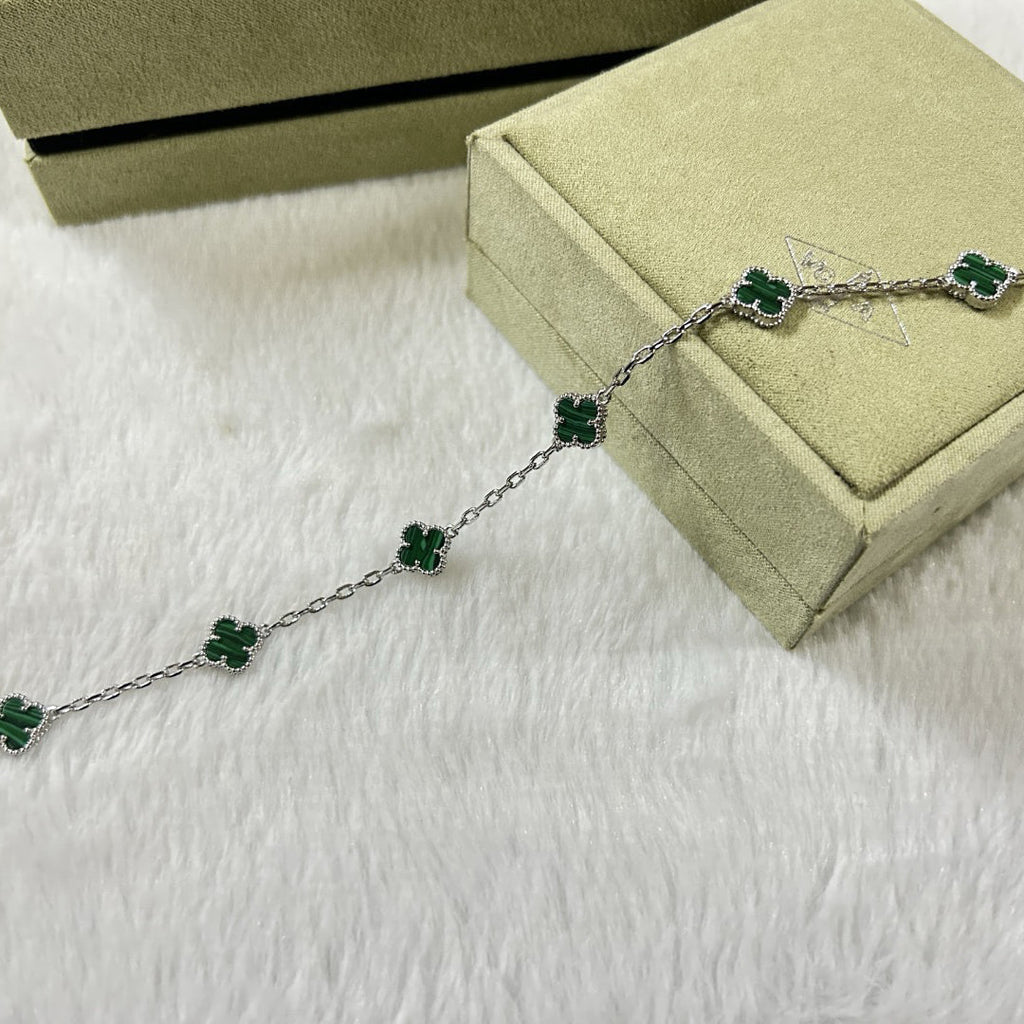[Dream ]CLOVER 6 MOTIF MALACHITE BRACELET