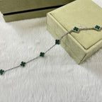 [Dream ]CLOVER 6 MOTIF MALACHITE BRACELET
