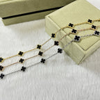 [Dream ]CLOVER 6 MOTIF  ONYXS BRACELET