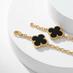 Dream CLOVER 10 MOTIFS ONYX NECKLACE