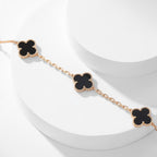 Dream CLOVER 10 MOTIFS ONYX NECKLACE