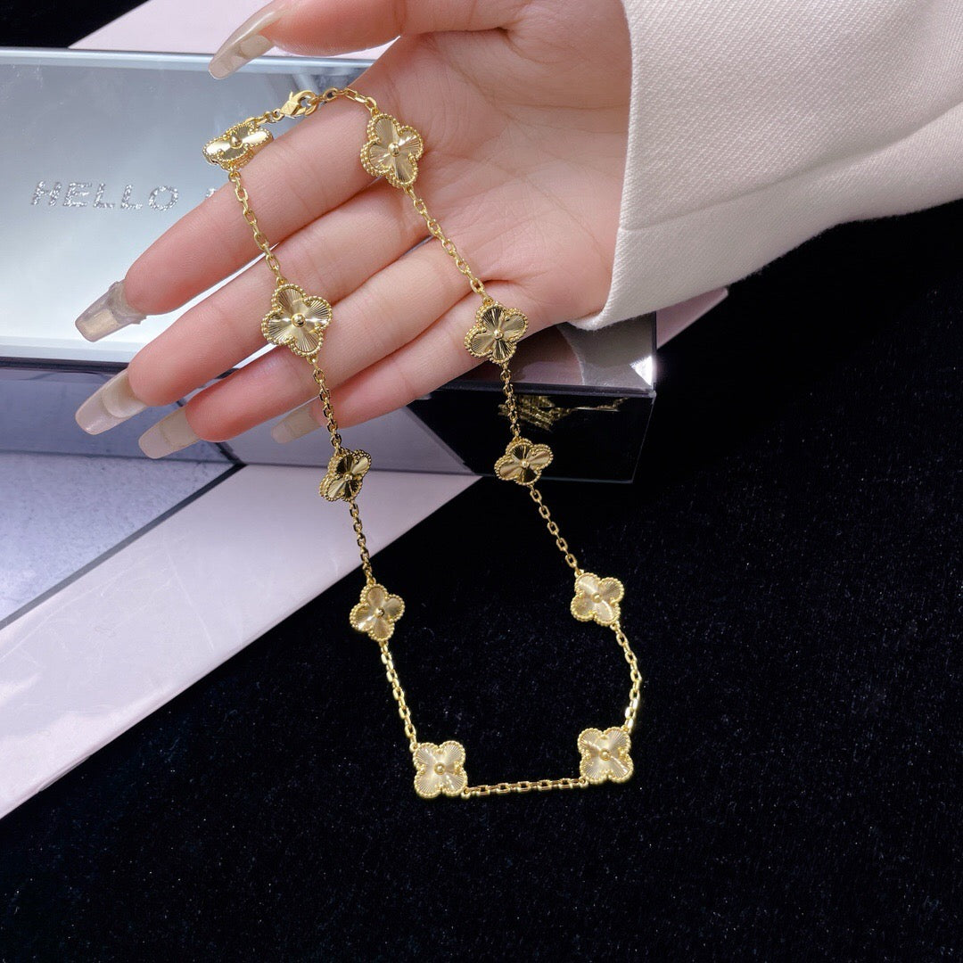 Dream CLOVER 10 MOTIFS LASER NECKLACE