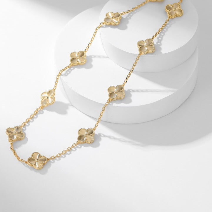 Dream CLOVER 10 MOTIFS LASER NECKLACE
