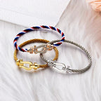 DREAM FORCE GROSSES HUFEISENARMBAND OHNE DIAMANTEN GOLD