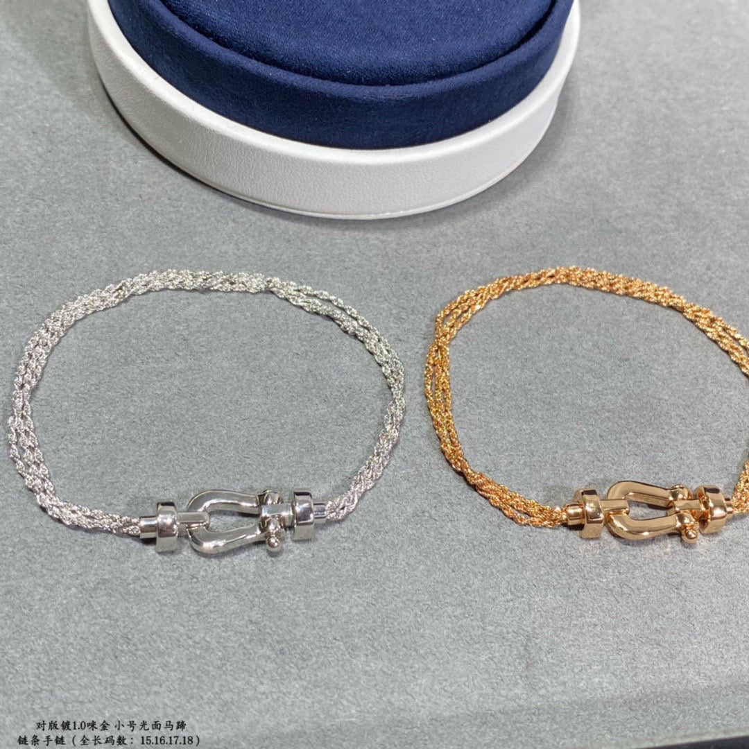 Dream FORCE SMALL HORSESHOE  DIAMOND CHAIN ROPE BRACELET