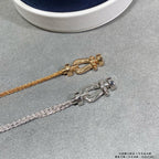 Dream FORCE SMALL HORSESHOE  DIAMOND CHAIN ROPE BRACELET