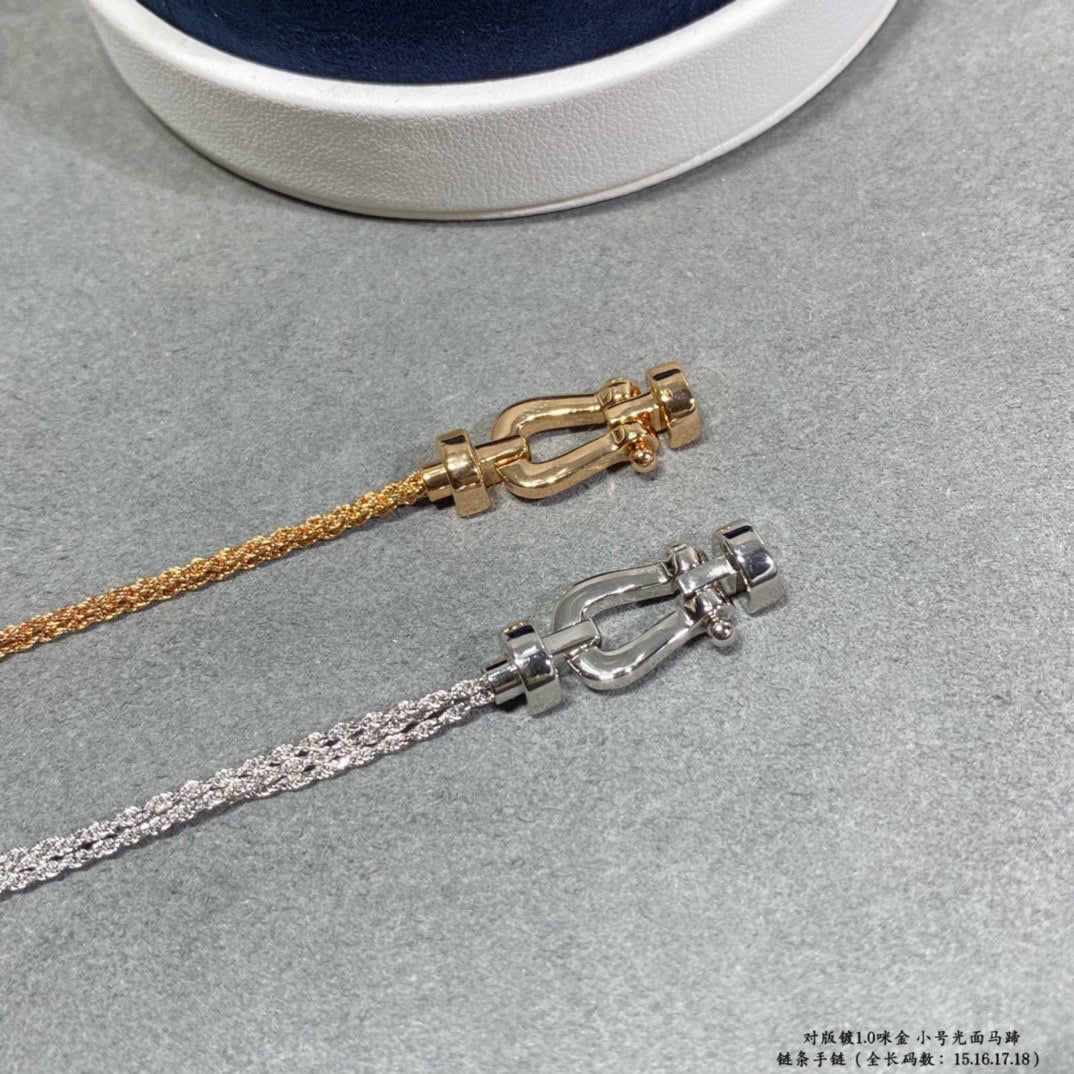 Dream FORCE SMALL HORSESHOE  DIAMOND CHAIN ROPE BRACELET