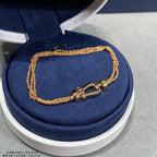Dream FORCE SMALL HORSESHOE  DIAMOND CHAIN ROPE BRACELET
