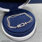 Dream FORCE SMALL HORSESHOE  DIAMOND CHAIN ROPE BRACELET