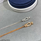 Dream FORCE SMALL HORSESHOE  DIAMOND CHAIN ROPE BRACELET