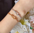 Dream FORCE SMALL HORSESHOE  DIAMOND CHAIN ROPE BRACELET
