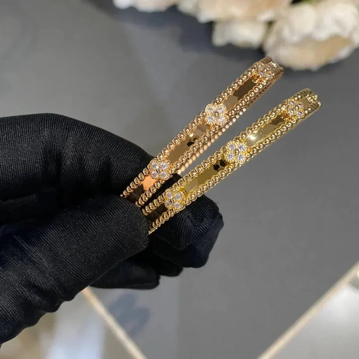 Dream CLOVER BRACELET 4MM DIAMONDS