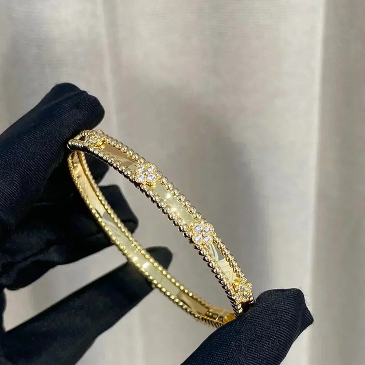 Dream CLOVER BRACELET 4MM DIAMONDS