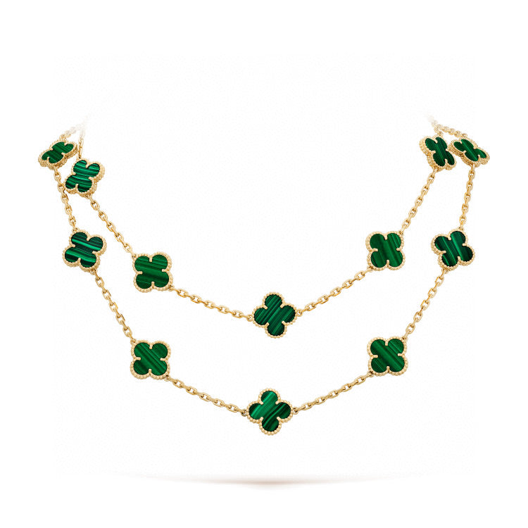 Dream CLOVER 20 MOTIFS MALACHITE GOLD