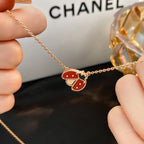 Dream LUCKY CARNELIAN MARIENKÄFER-HALSKETTE