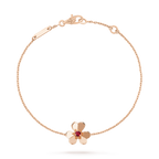 Dream FRIVOLE GOLD BLUMEN-ARMBAND PINK MALACHIT